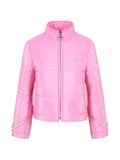 [Yusuki] Slim Puffer with Handmade Chains (Pink)