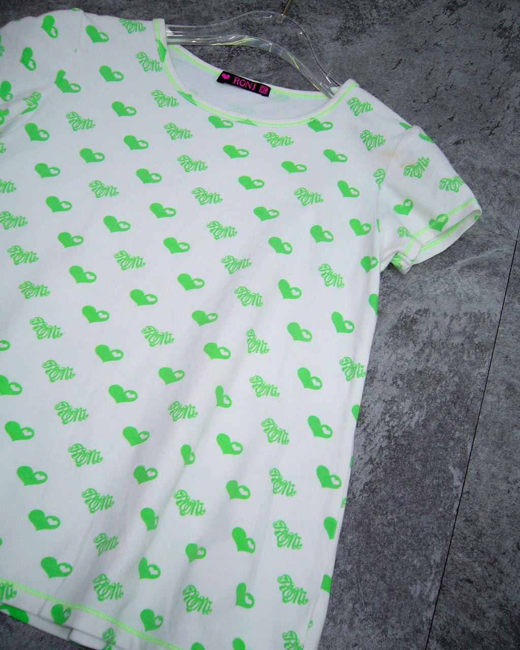 [Vintage] RONI Green Heart tops