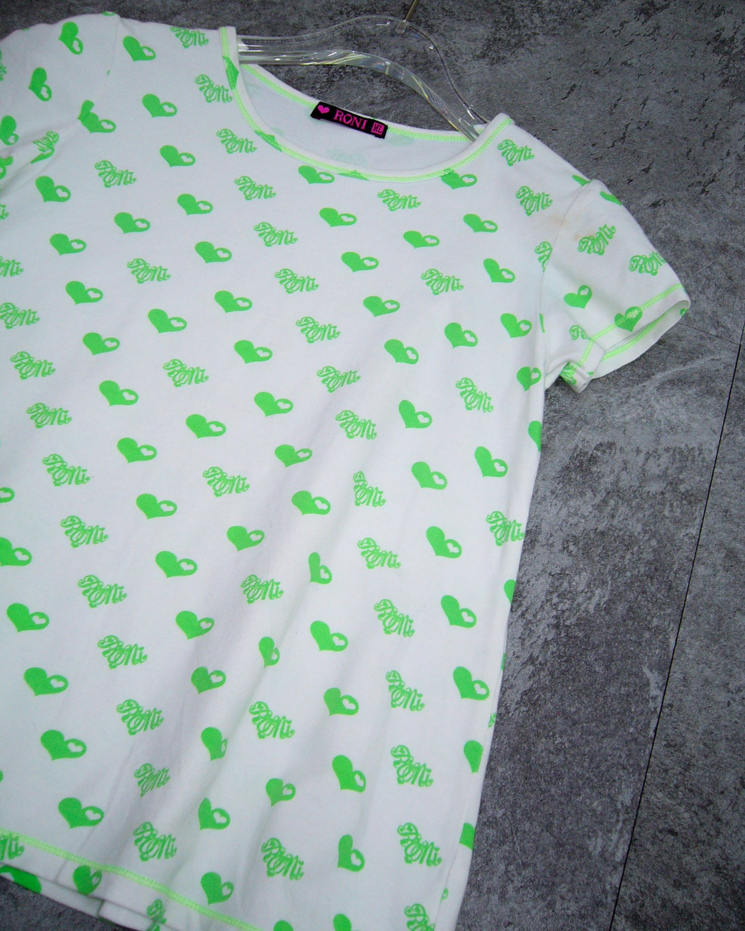 [Vintage] RONI Green Heart tops