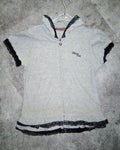 [Vintage] AIMERFEEL Grey Zipup Top
