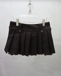 [Vintage] Brown Pleats Skirt