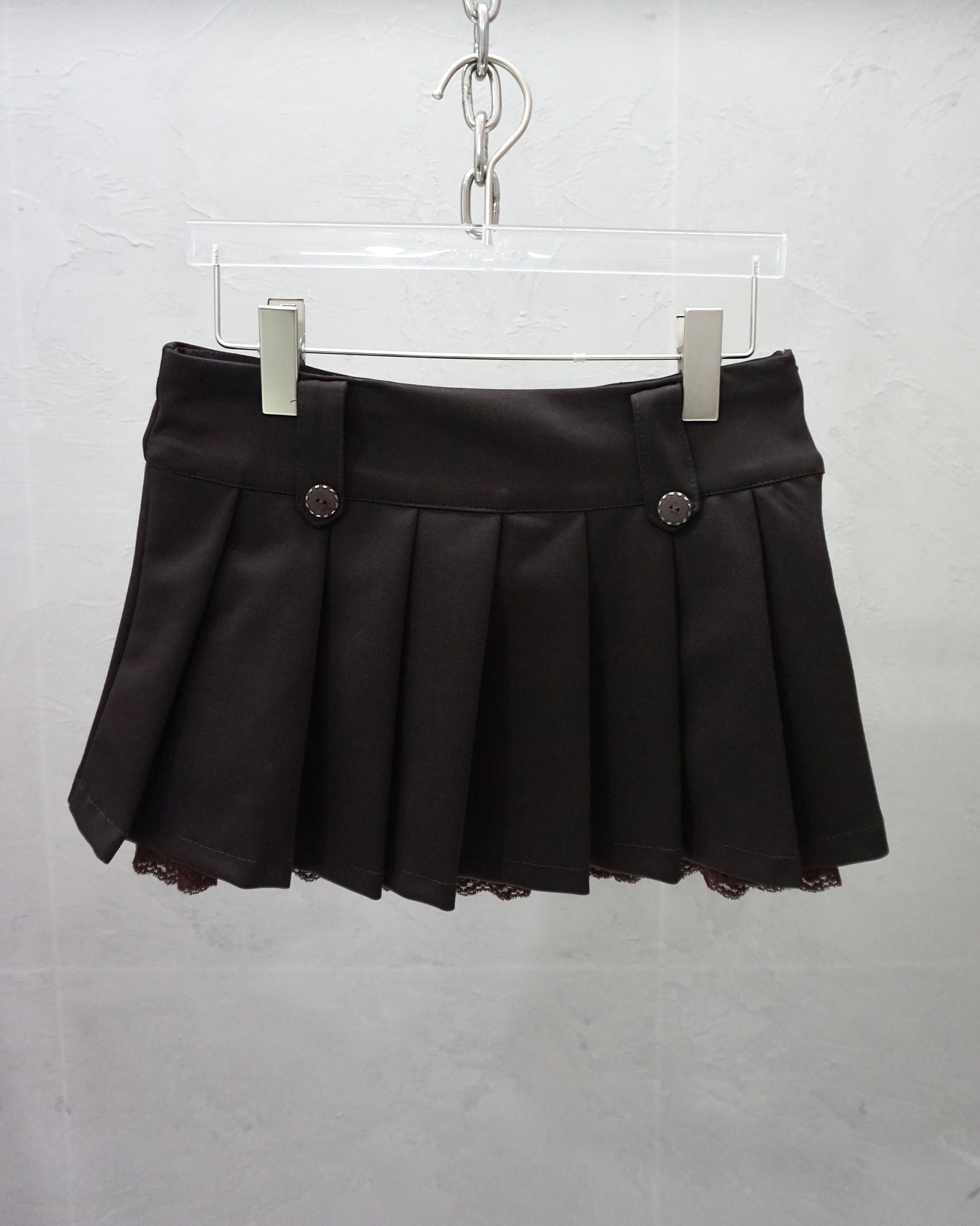 [Vintage] Brown Pleats Skirt