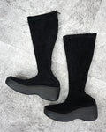 [Vintage] Velvet Slim Boots
