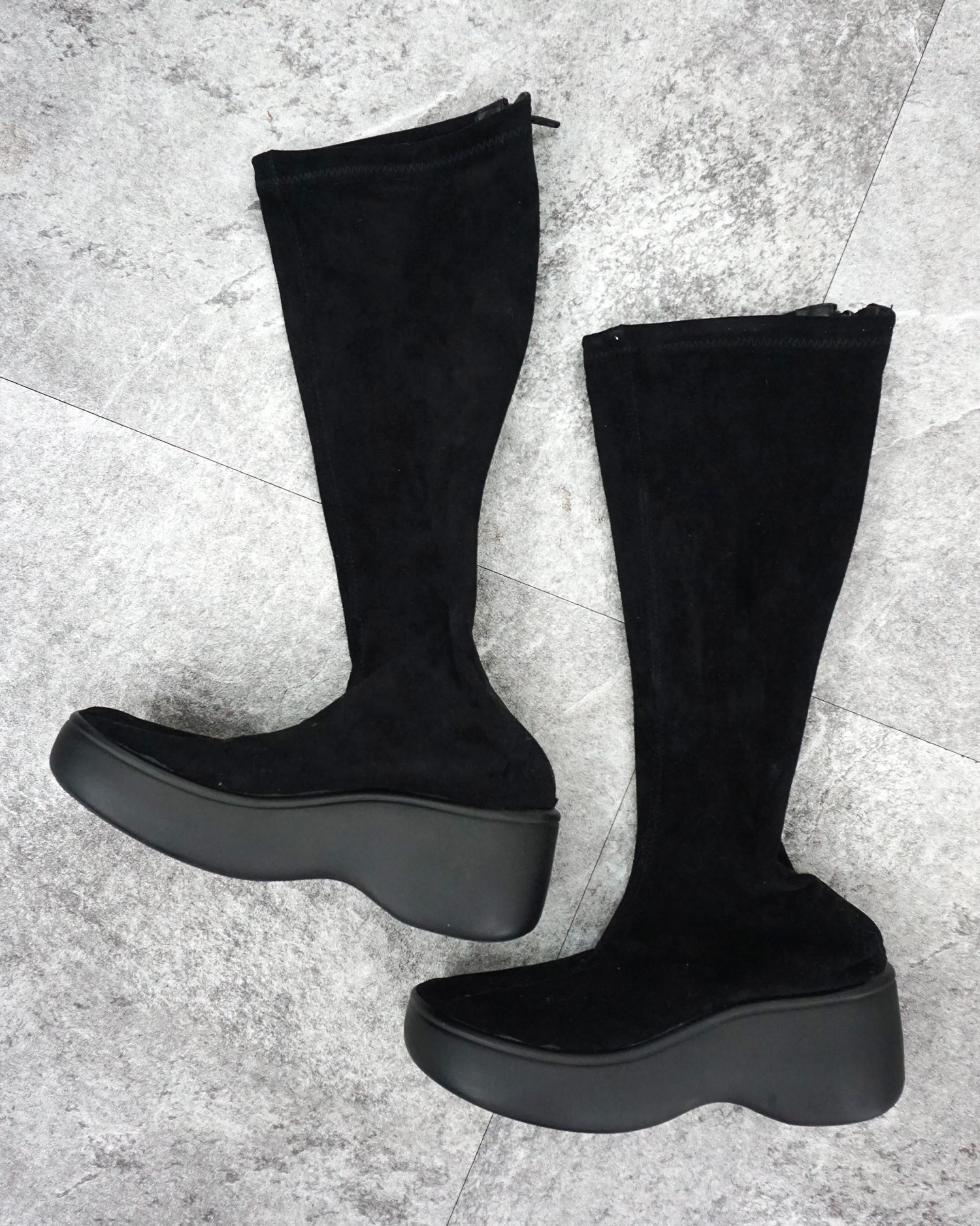 [Vintage] Velvet Slim Boots