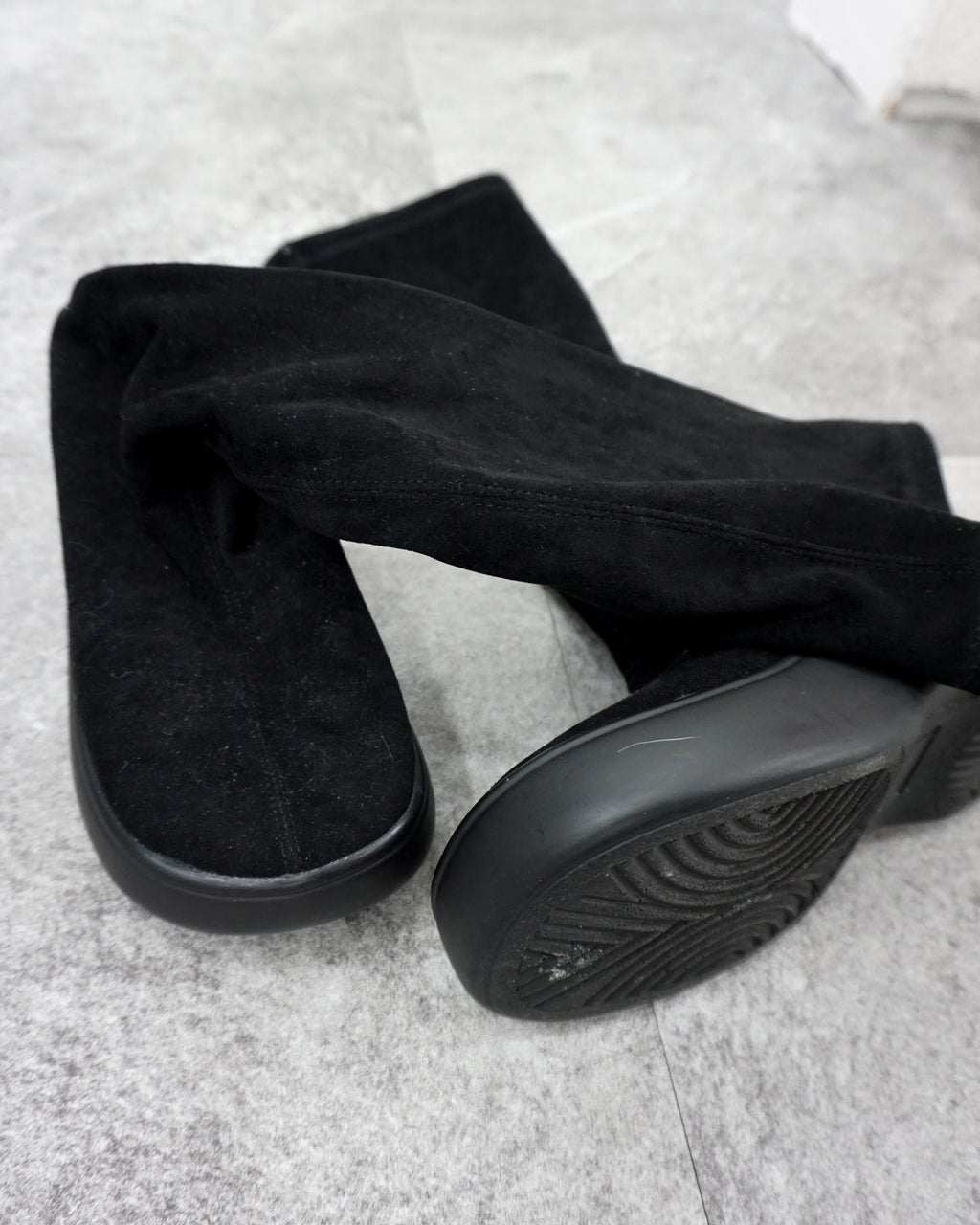 [Vintage] Velvet Slim Boots