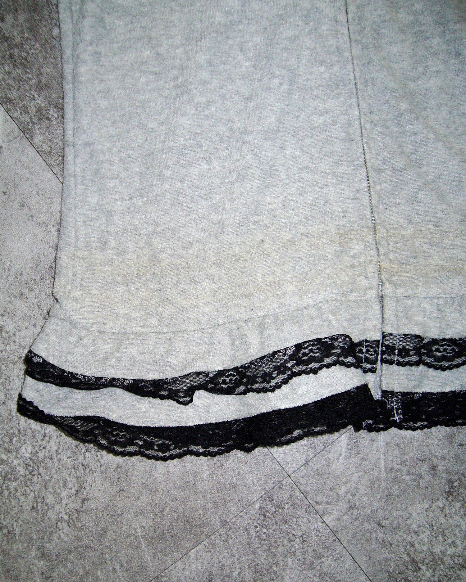 [Vintage] AIMERFEEL Grey Zipup Top