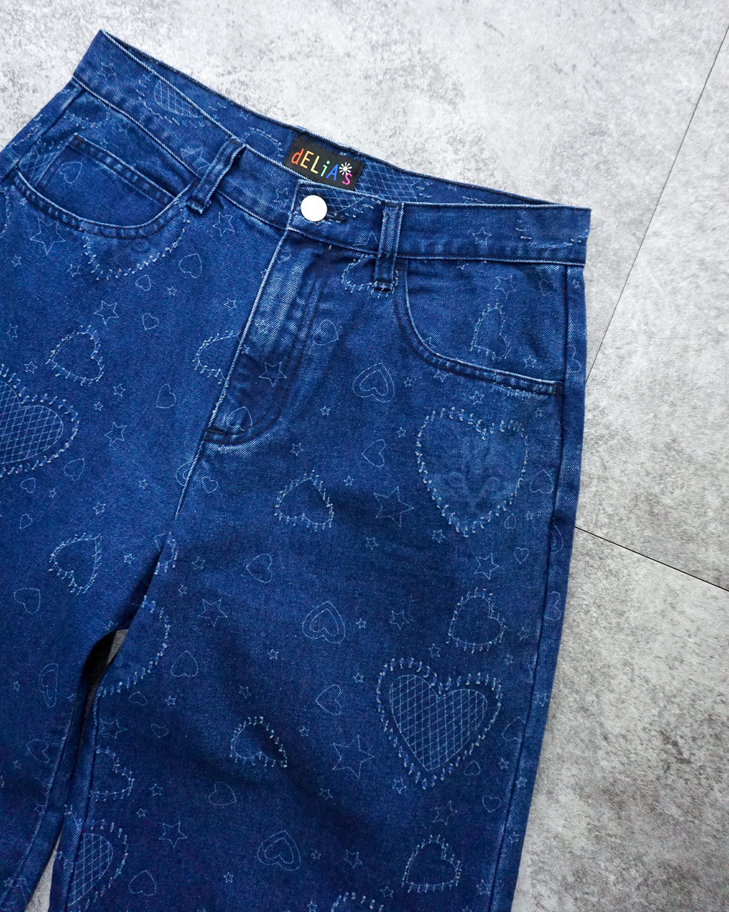 [Vintage] dELiA*s Heart Denim Pants