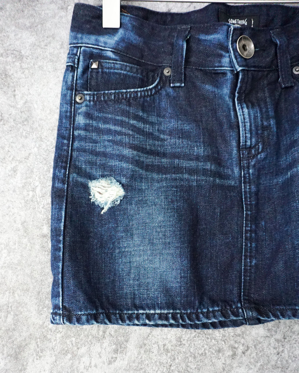 [Vintage] Damage Denim Mini Skirt