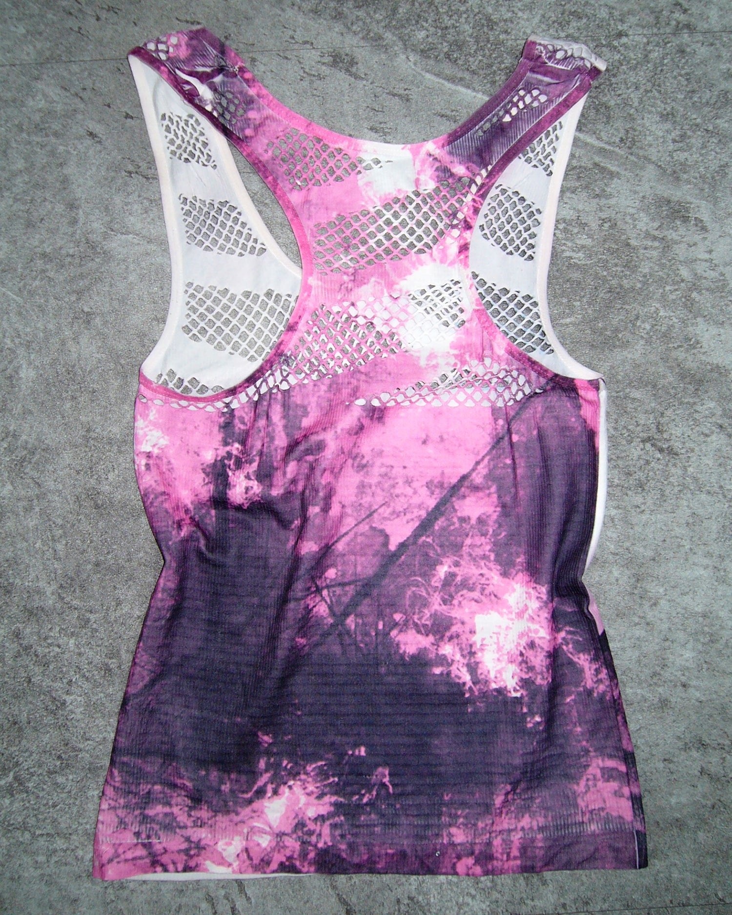 [Vintage] Artist Mesh Sleeveless Top
