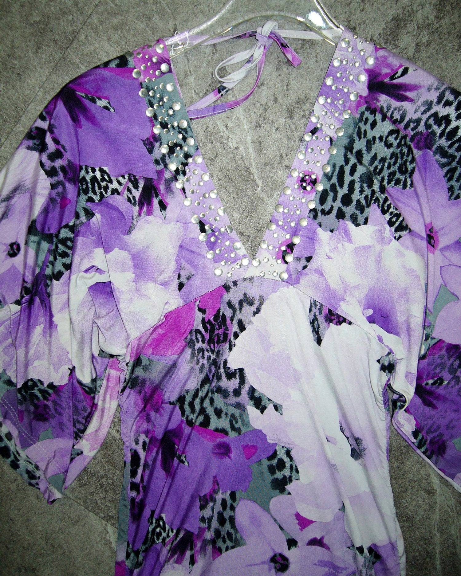 [Vintage] Purple Yukata Style Dress