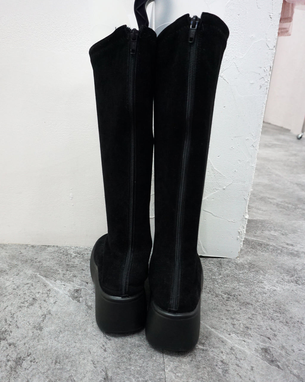 [Vintage] Velvet Slim Boots