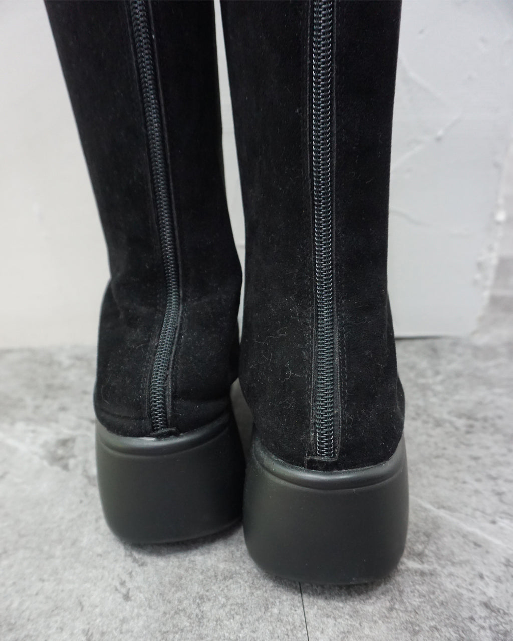 [Vintage] Velvet Slim Boots