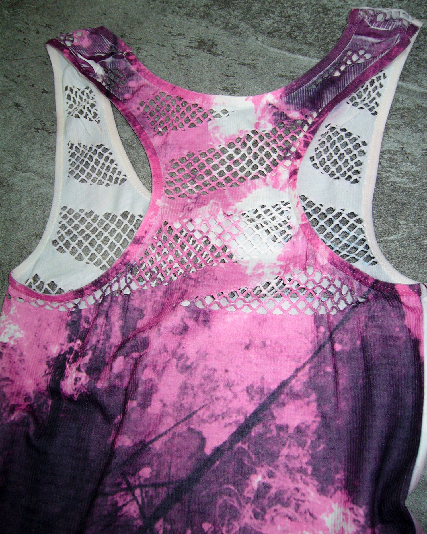 [Vintage] Artist Mesh Sleeveless Top