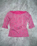[Vintage] ZAZIE Paisley Pink Top