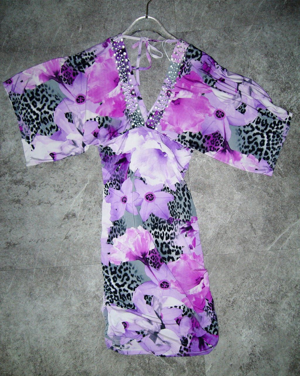 [Vintage] Purple Yukata Style Dress