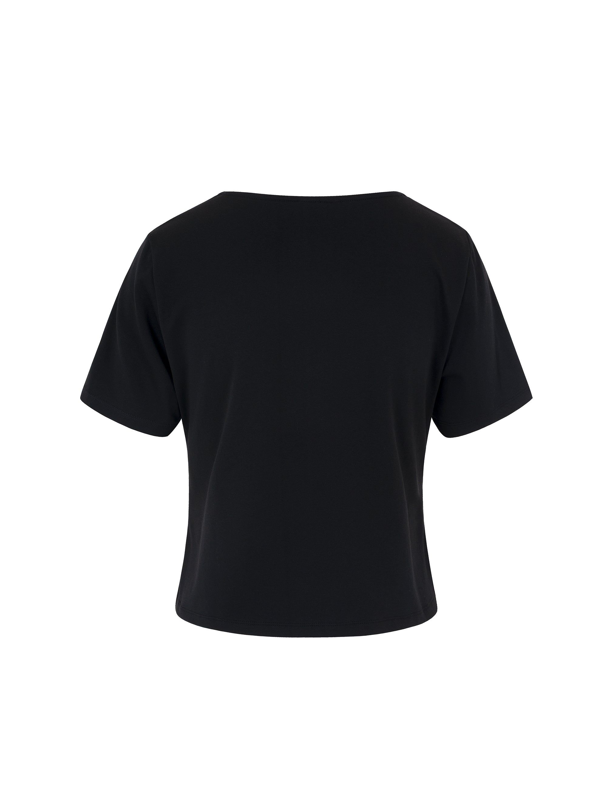[Yusuki] Logo Rhinestone T-Shirt (Black)