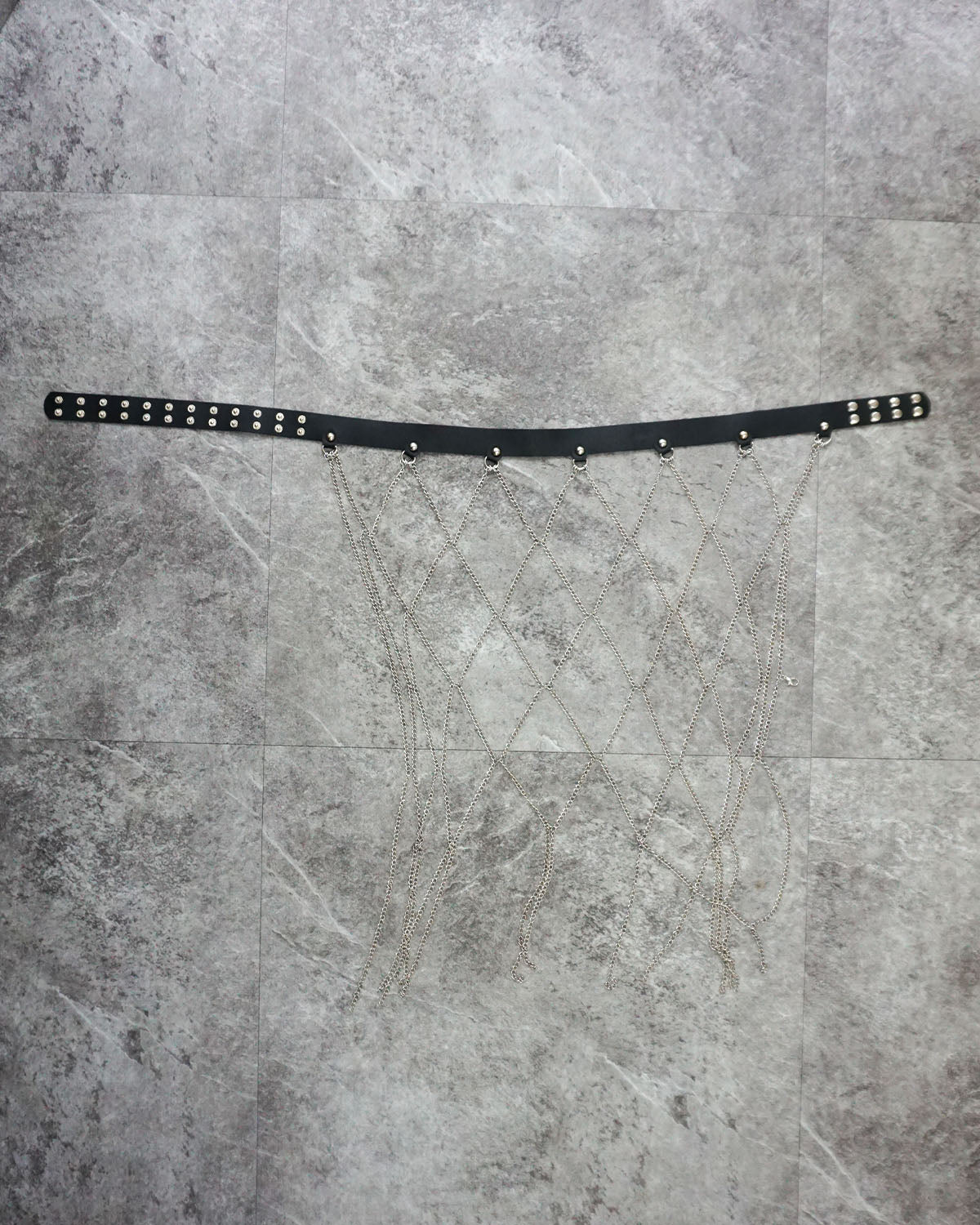 [Vintage] Leather Chain Belt