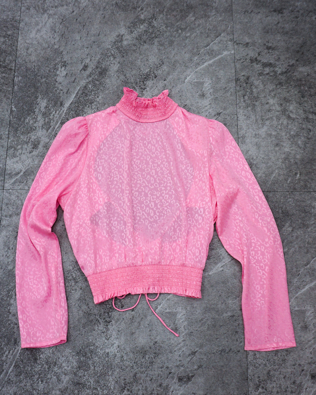 [Vintage] Pink Leopard Top