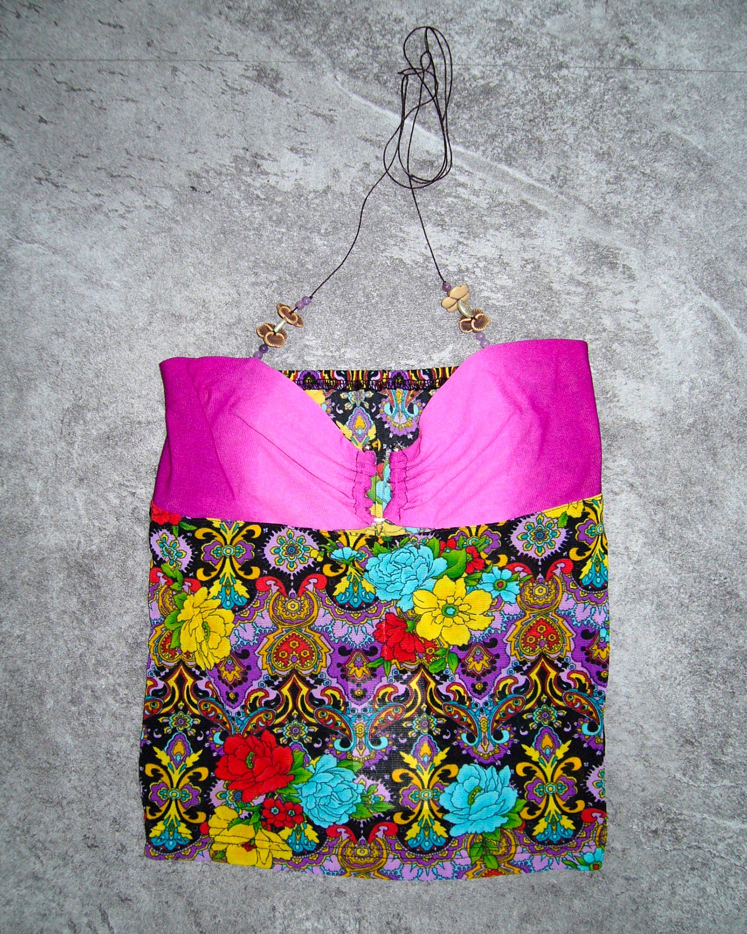 [Vintage] Flower Beads Top