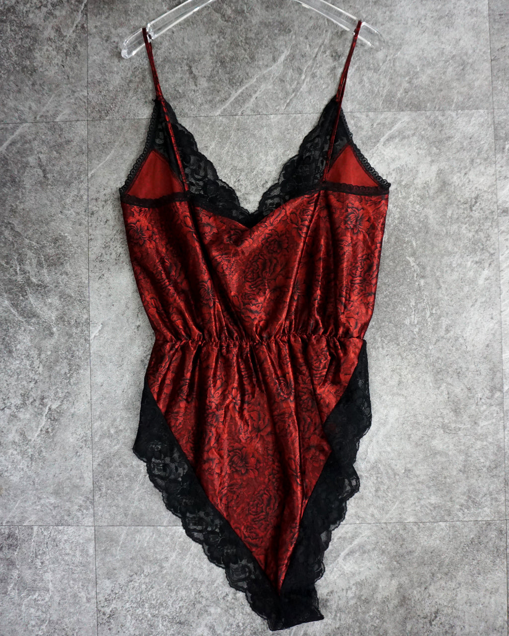 [Vintage] Red Lace Bodysuit