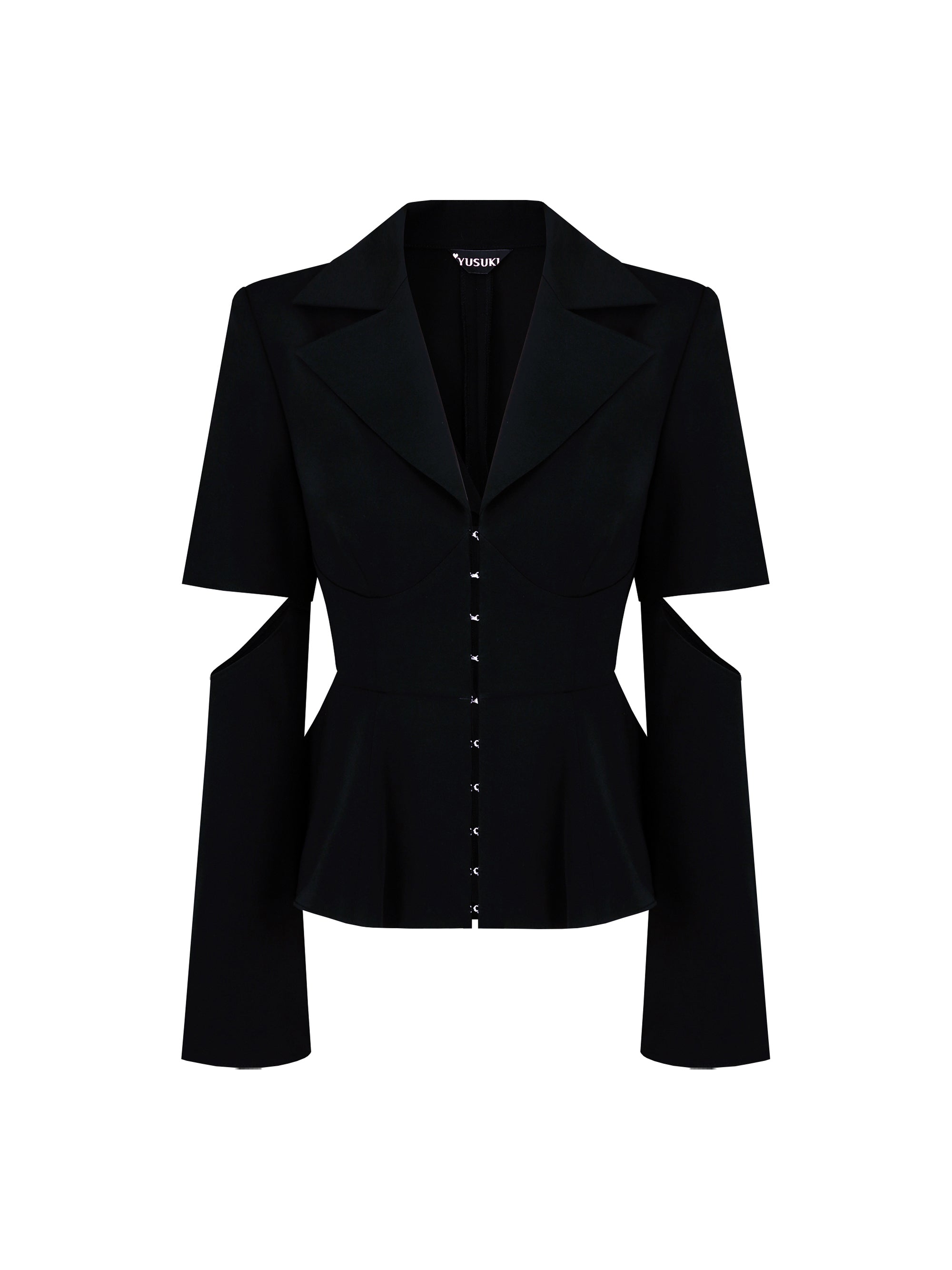 [Yusuki] Tailored Corset Jacket (Black)