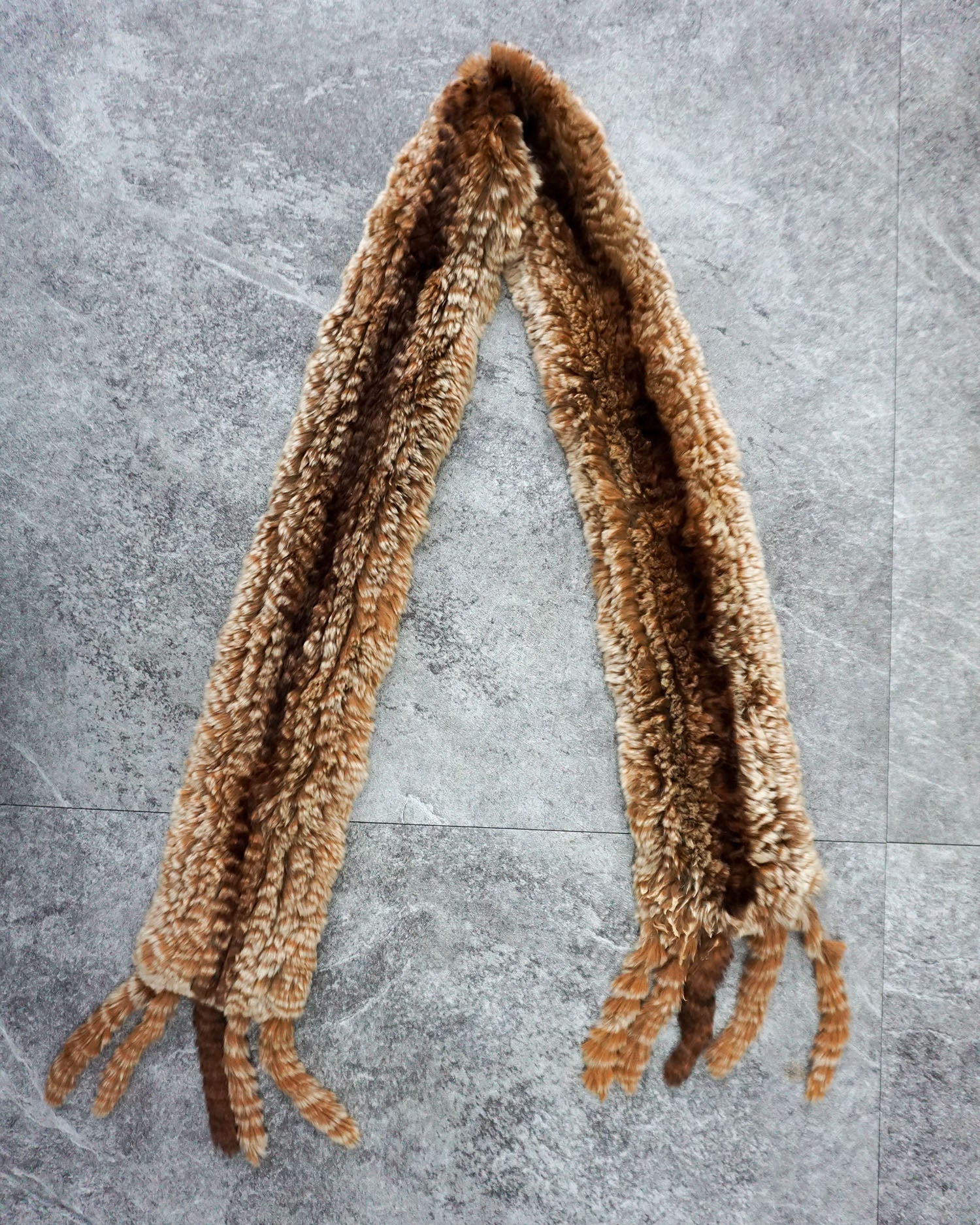 [Vintage] Brown Orange Fur