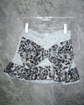 [Vintage] d.i.a Grey Leopard Ribbon Skirt