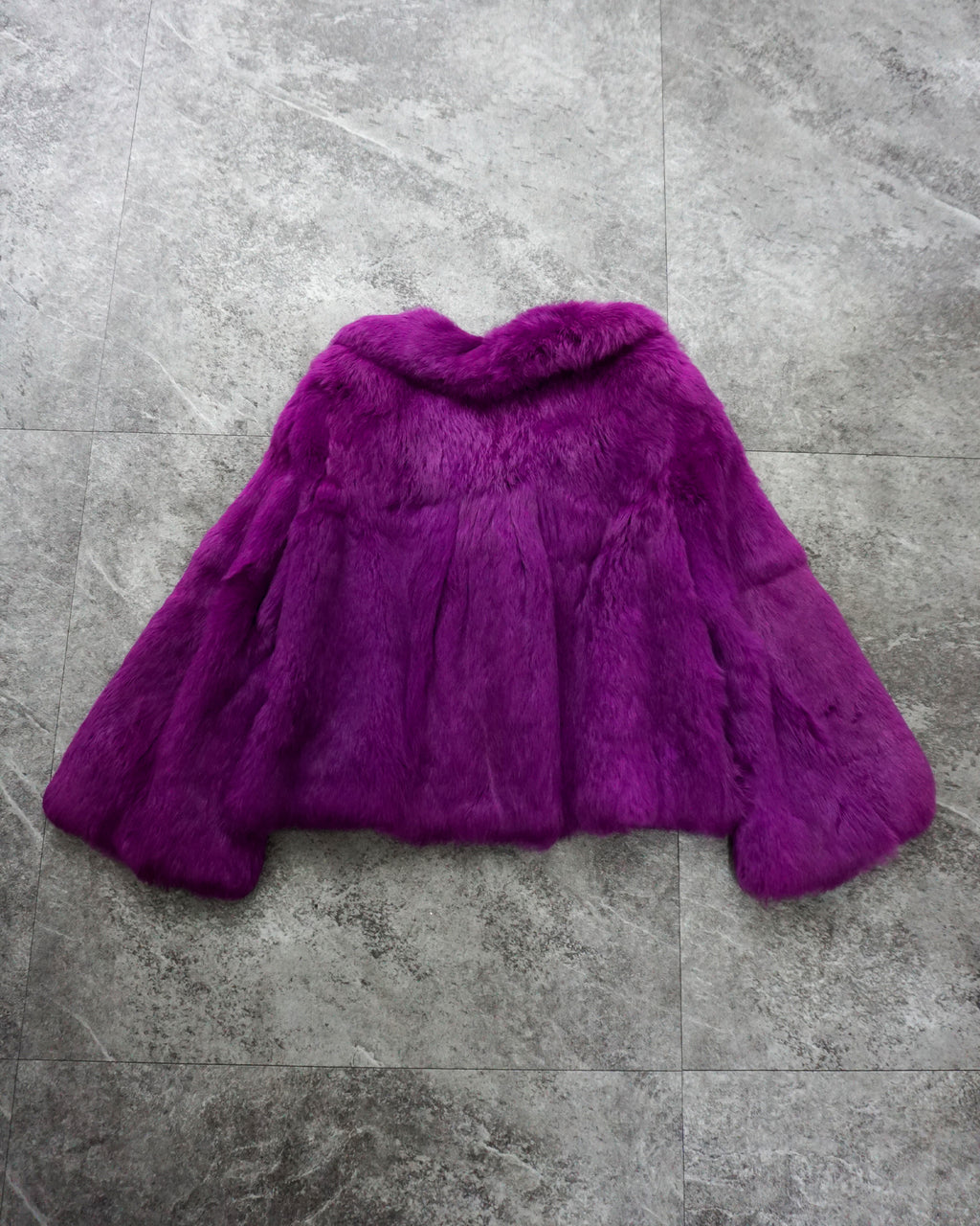 [Vintage] Short Purple Fur Coat