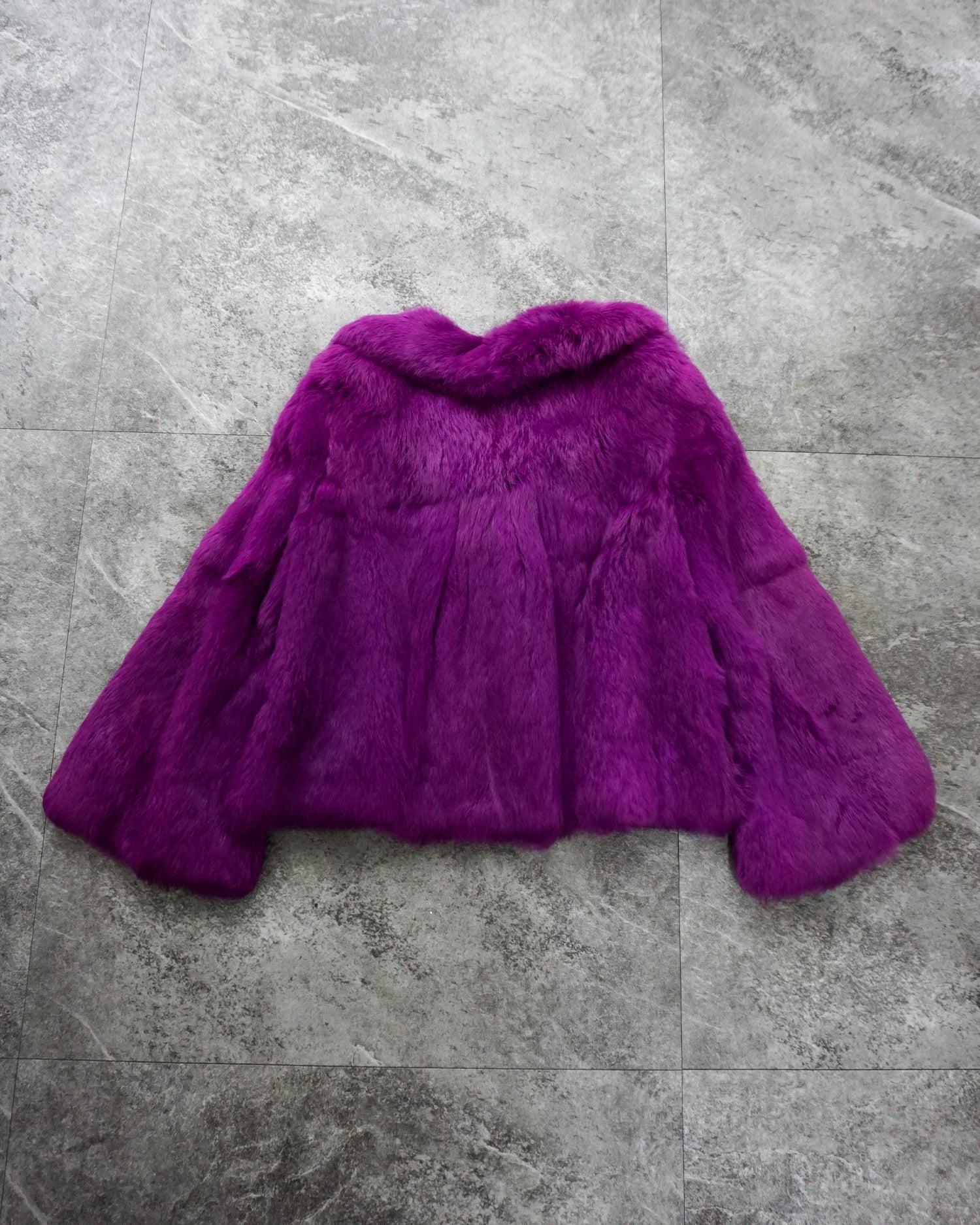 [Vintage] Short Purple Fur Coat