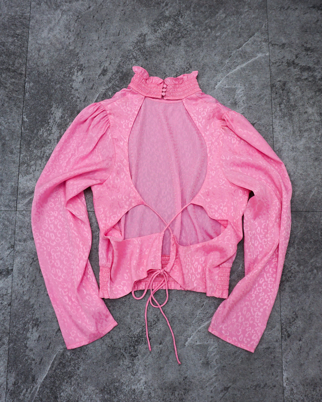 [Vintage] Pink Leopard Top