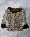 [Vintage] Leopard Blouse