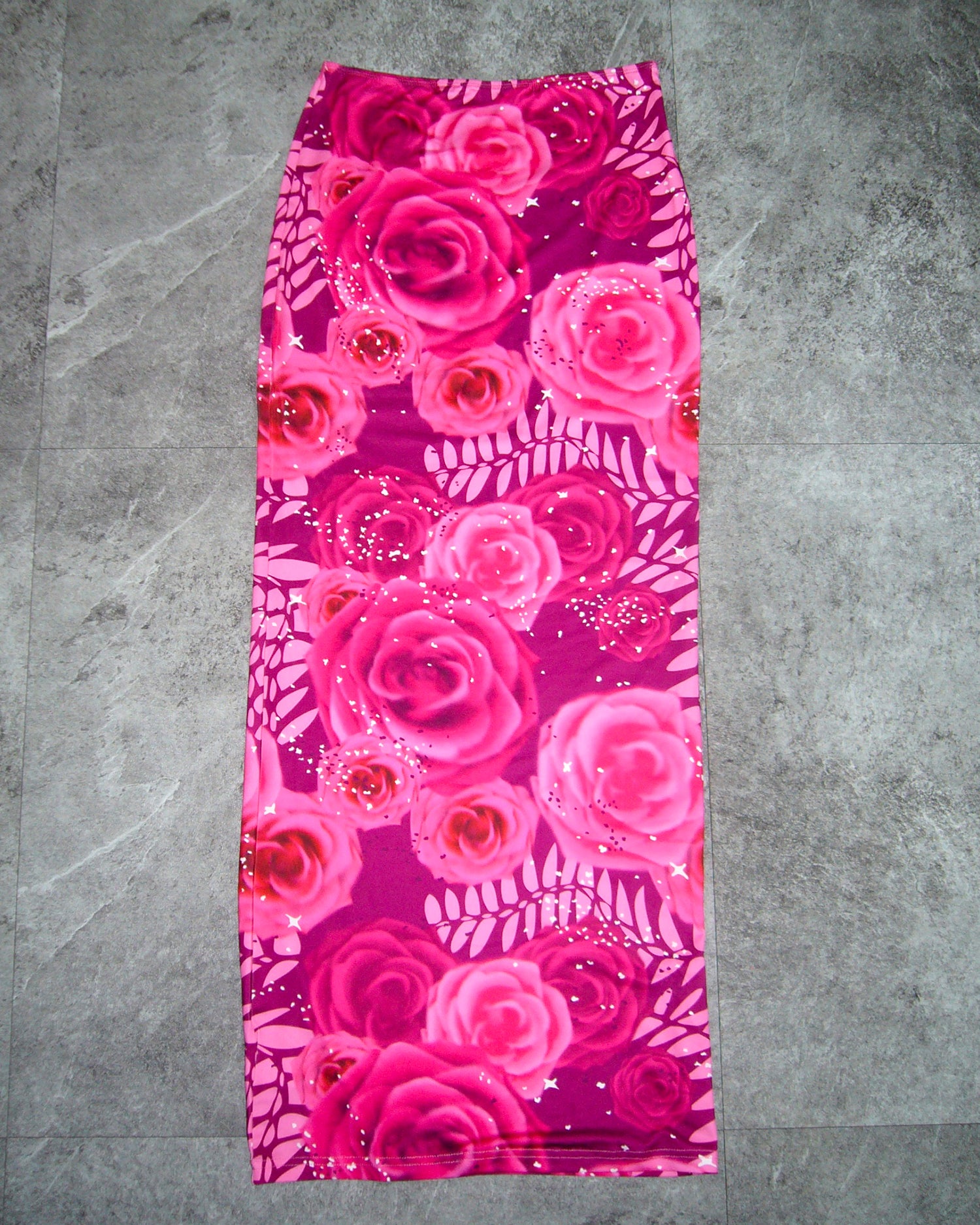 [Vintage] Pink Rose Long Skirt