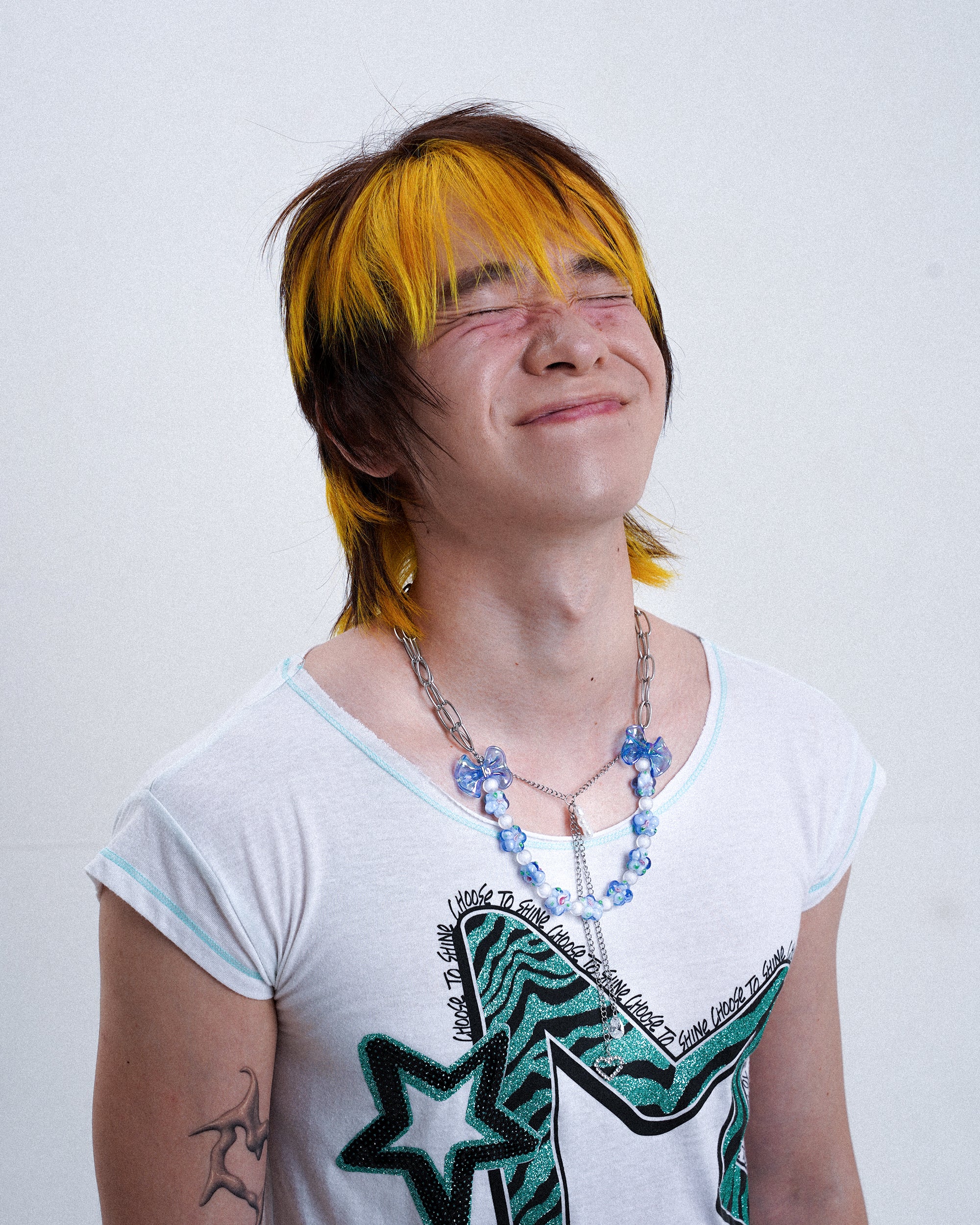 [SukiSuki] Blue Ribbon Necklace