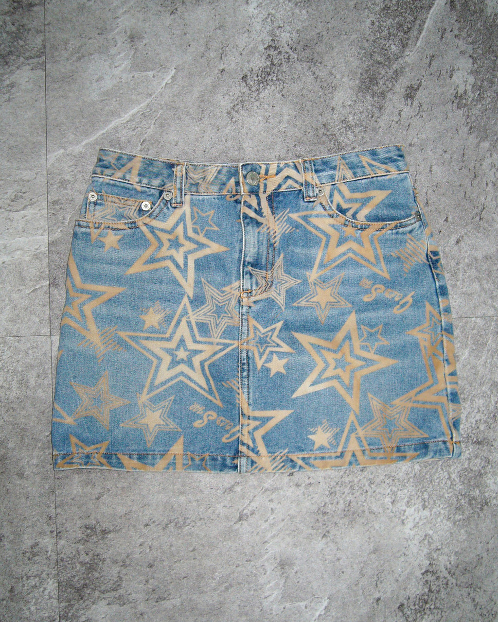 [Vintage] C.A.T Star Denim Skirt