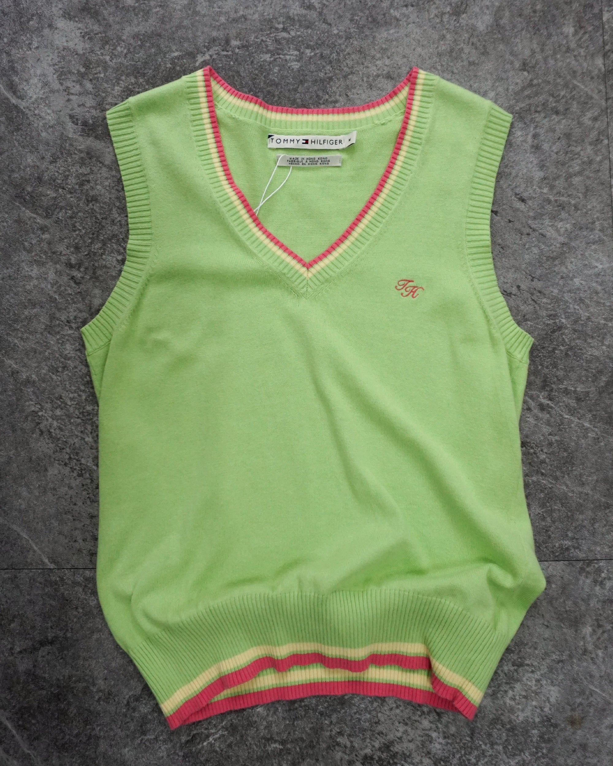 [Vintage] TOMMY HILFIGER Green Knit