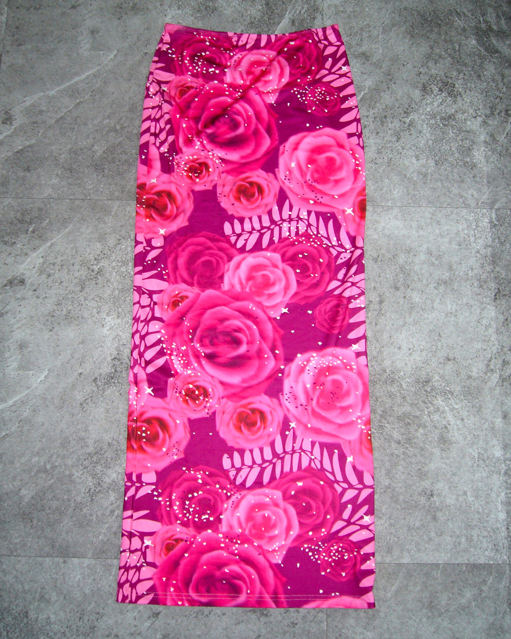 [Vintage] Pink Rose Long Skirt