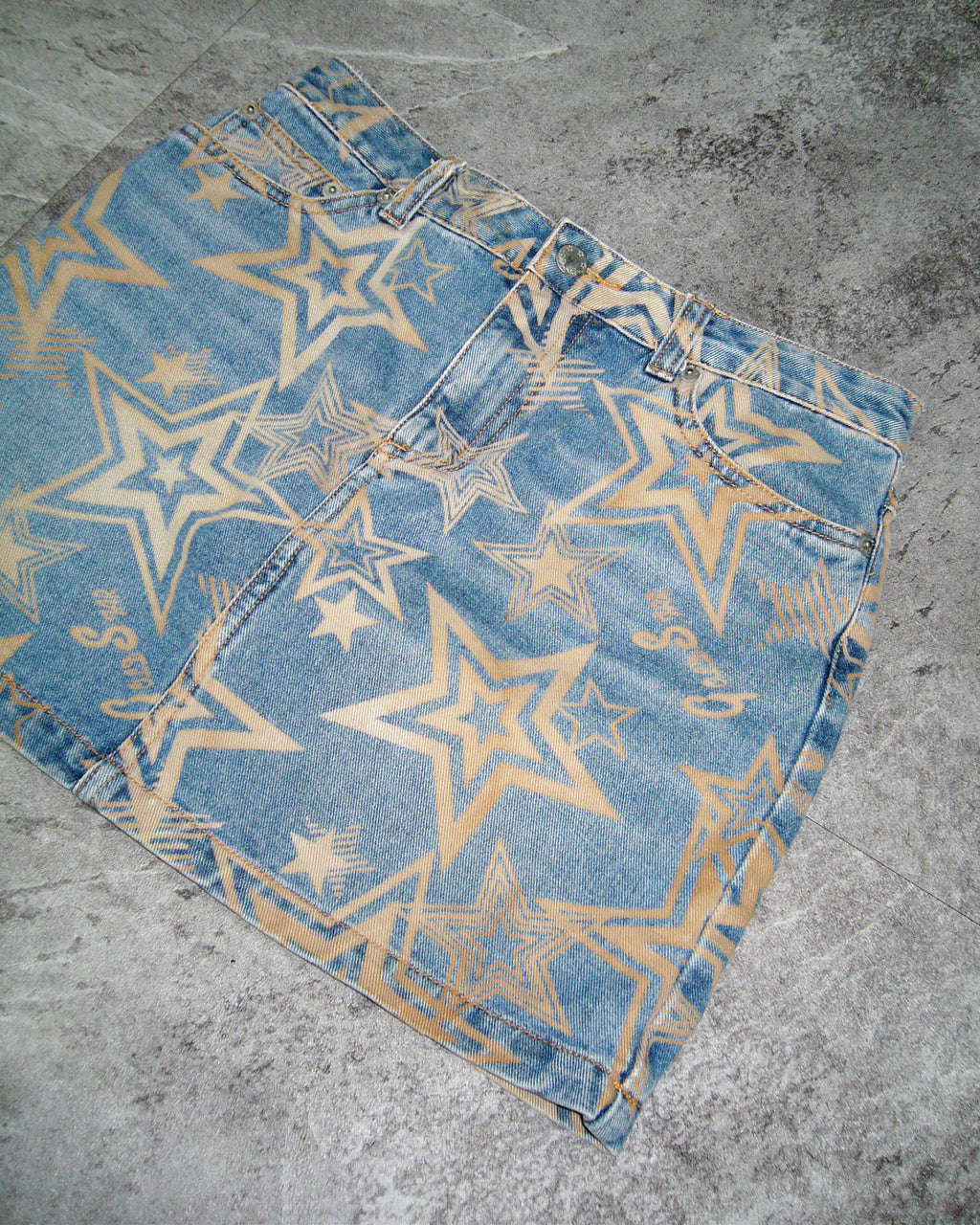 [Vintage] C.A.T Star Denim Skirt