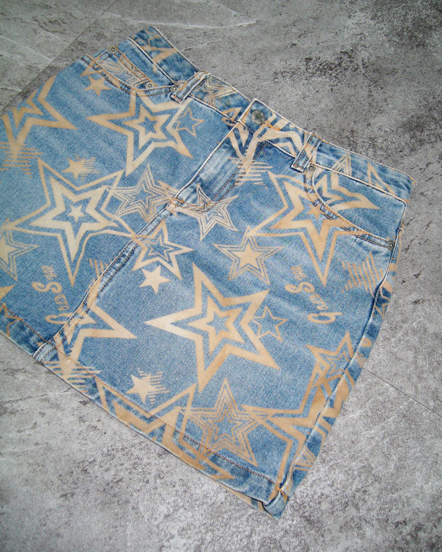 [Vintage] C.A.T Star Denim Skirt
