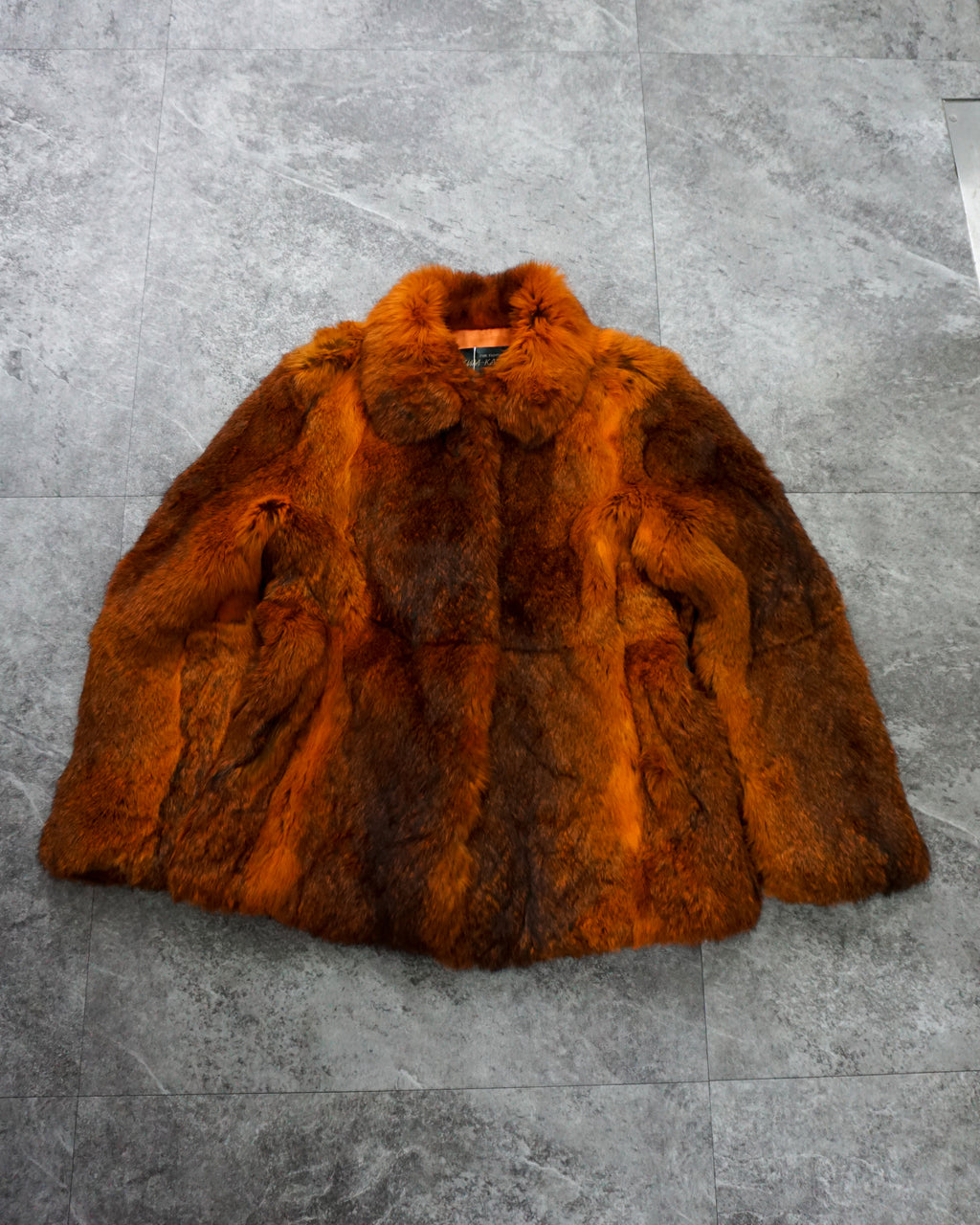 [Vintage] Orange fur coat
