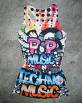 [Vintage] POP MUSIC Sleeveless Top