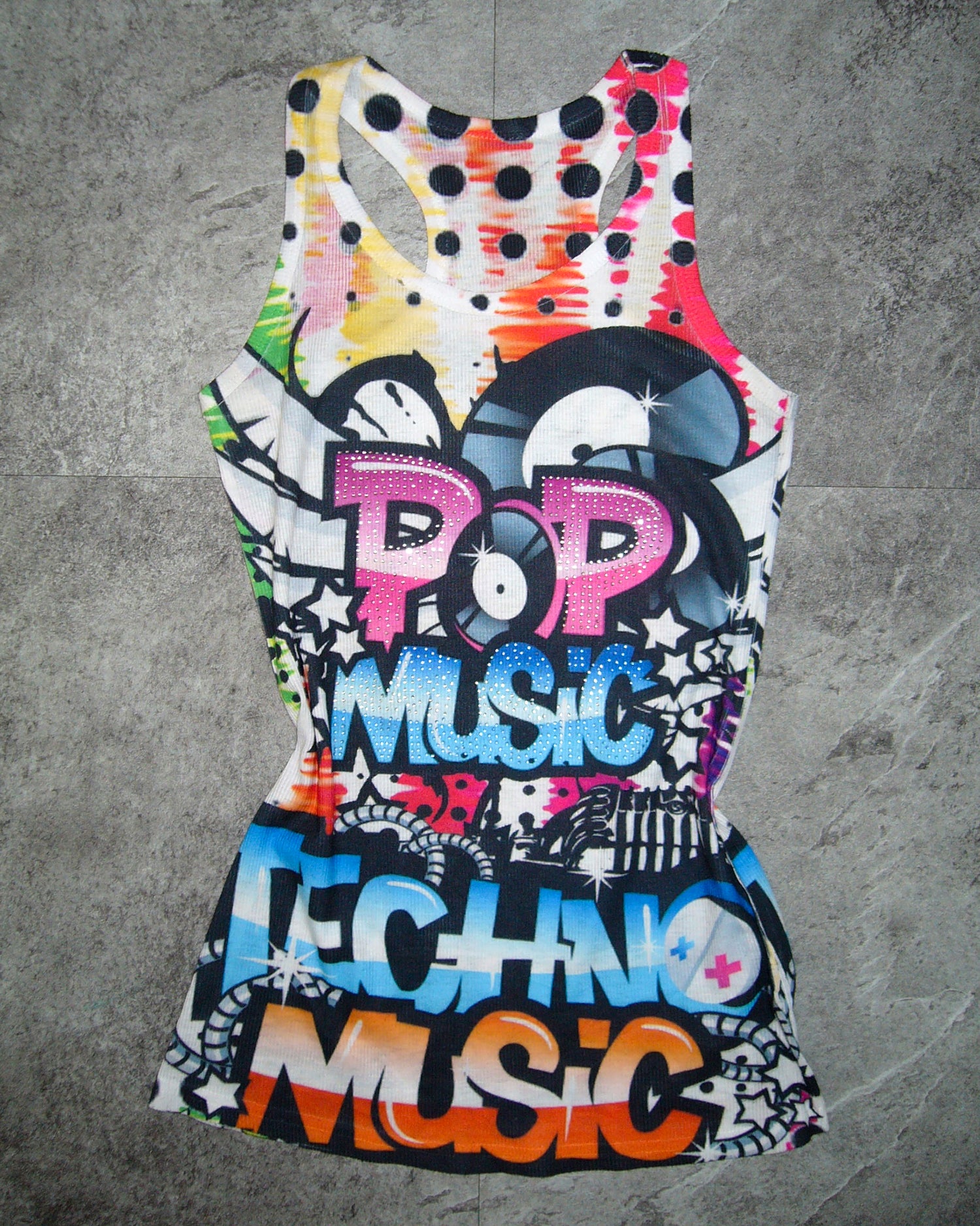 [Vintage] POP MUSIC Sleeveless Top