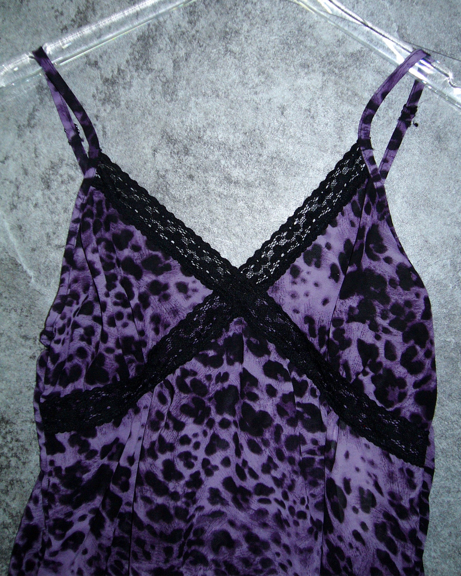 [Vintage] Purple Leopard Top