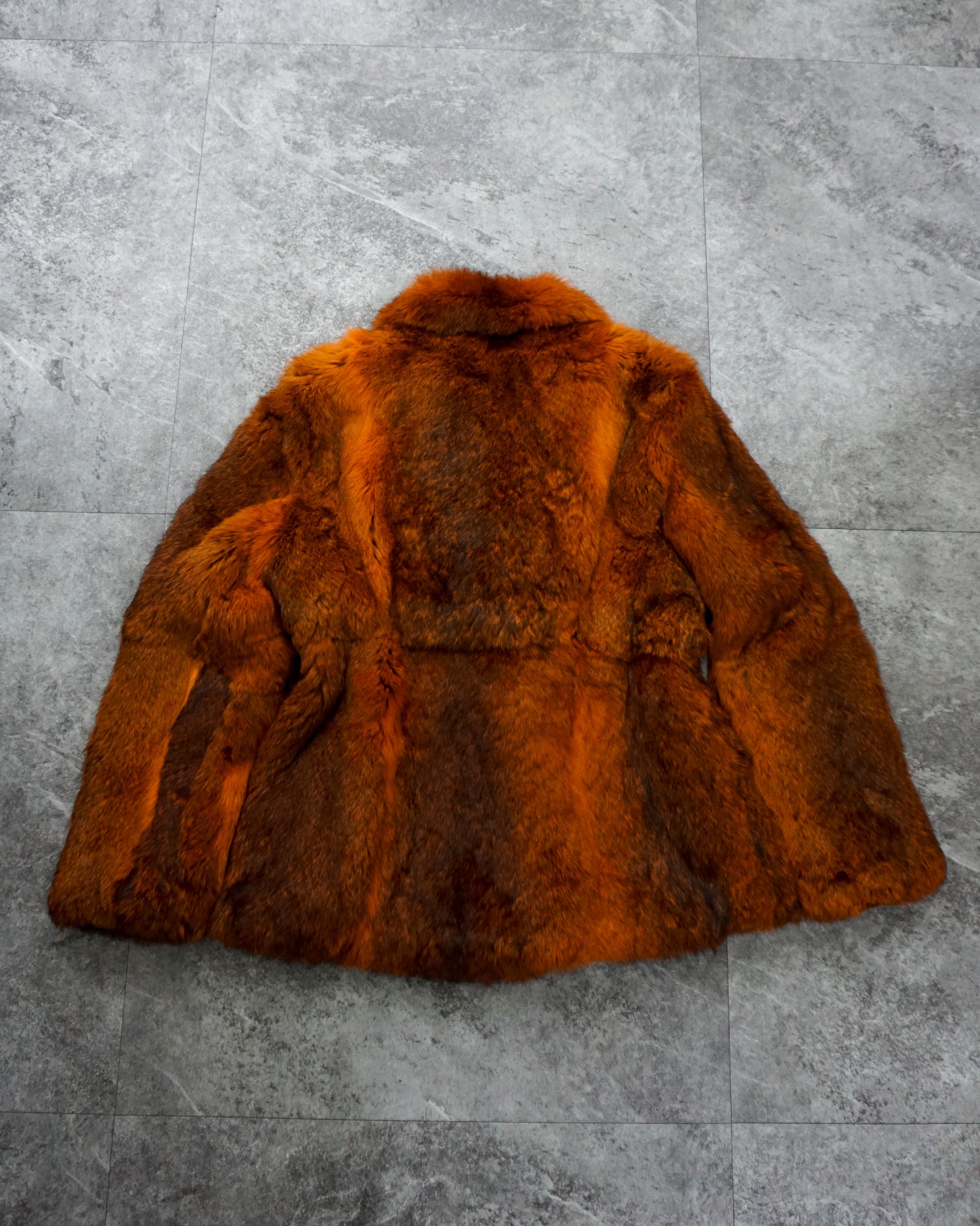 [Vintage] Orange fur coat