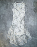 [Vintage] Lettering Flare Long Dress