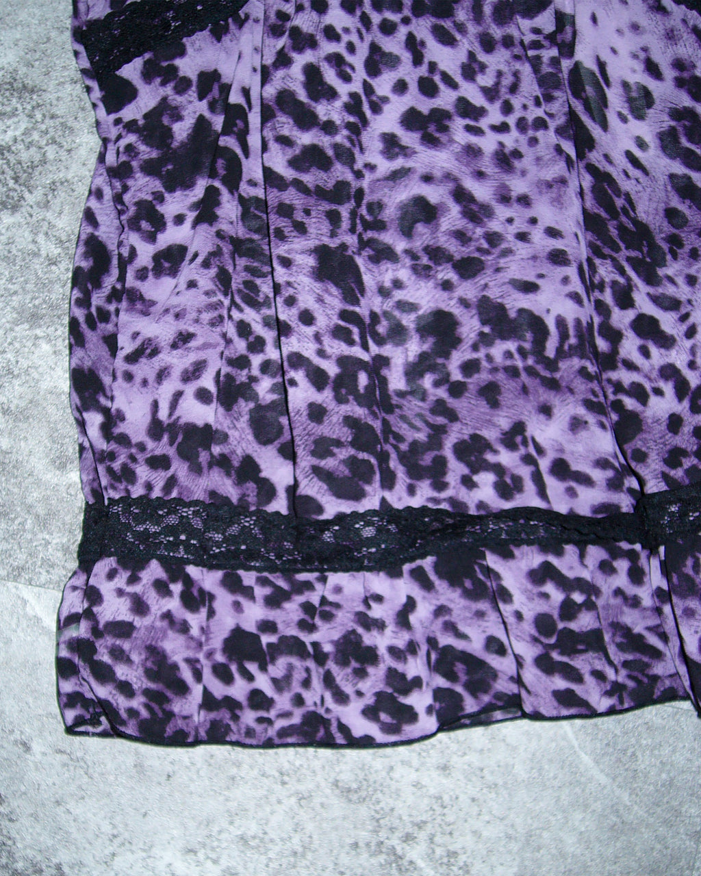 [Vintage] Purple Leopard Top