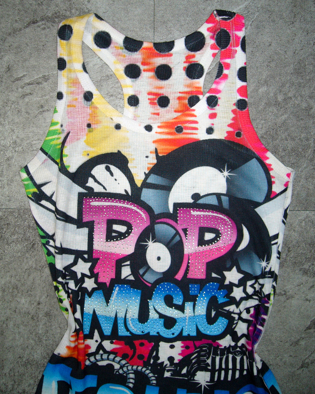 [Vintage] POP MUSIC Sleeveless Top
