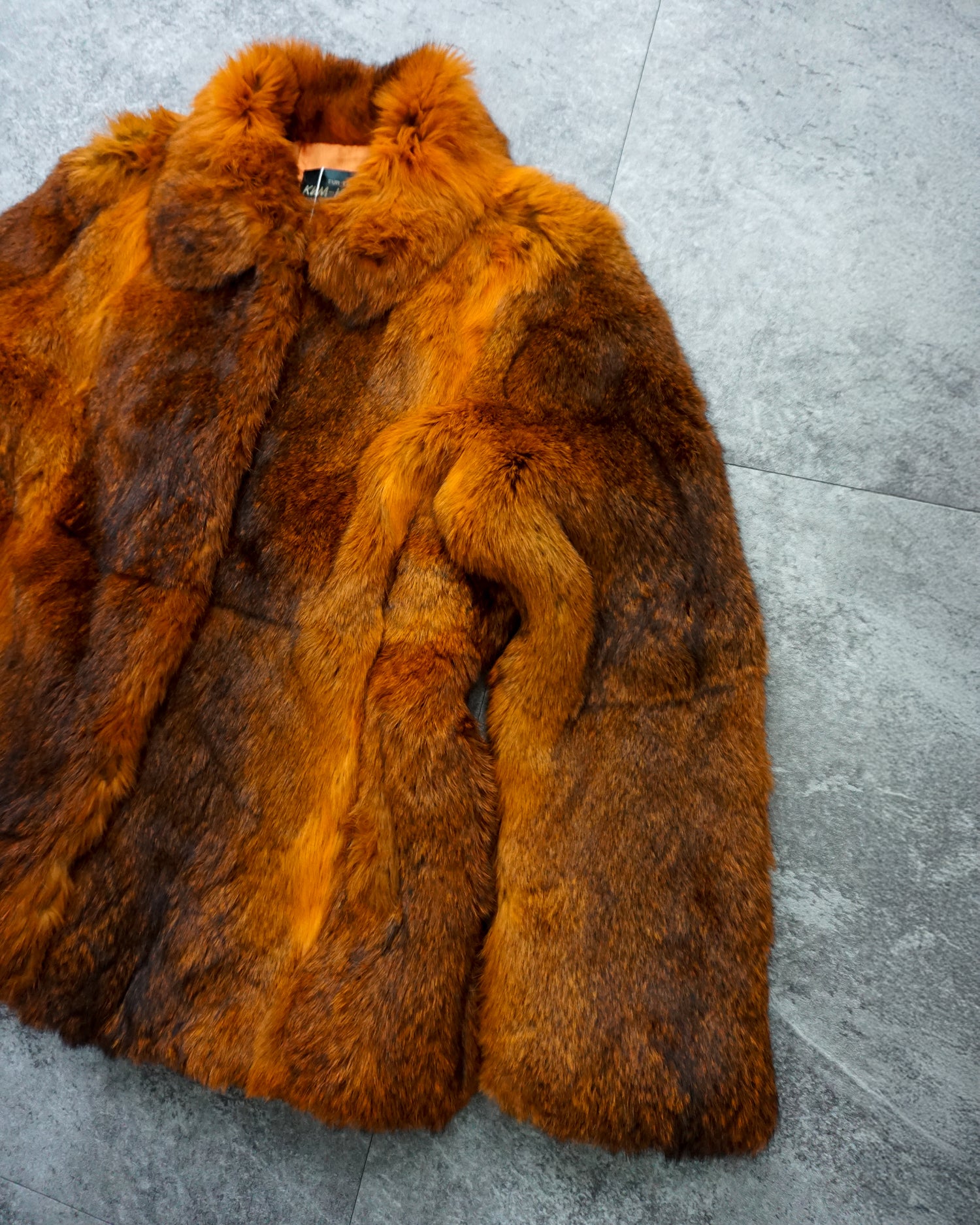[Vintage] Orange fur coat