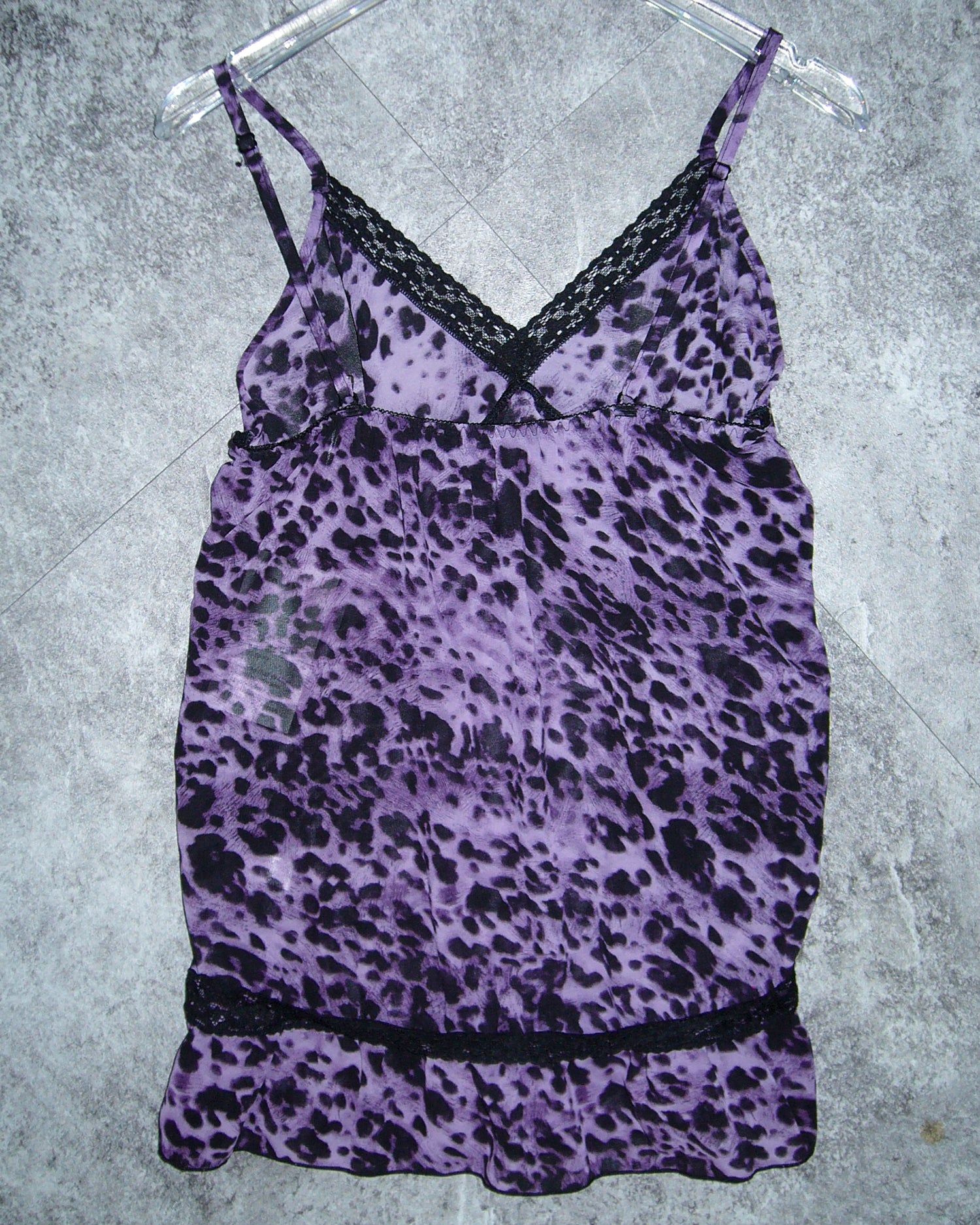 [Vintage] Purple Leopard Top