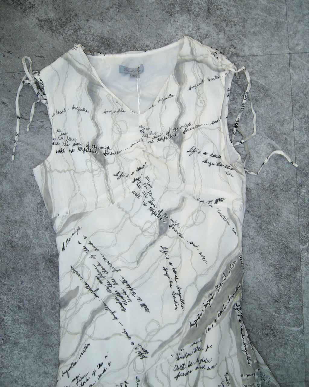 [Vintage] Lettering Flare Long Dress