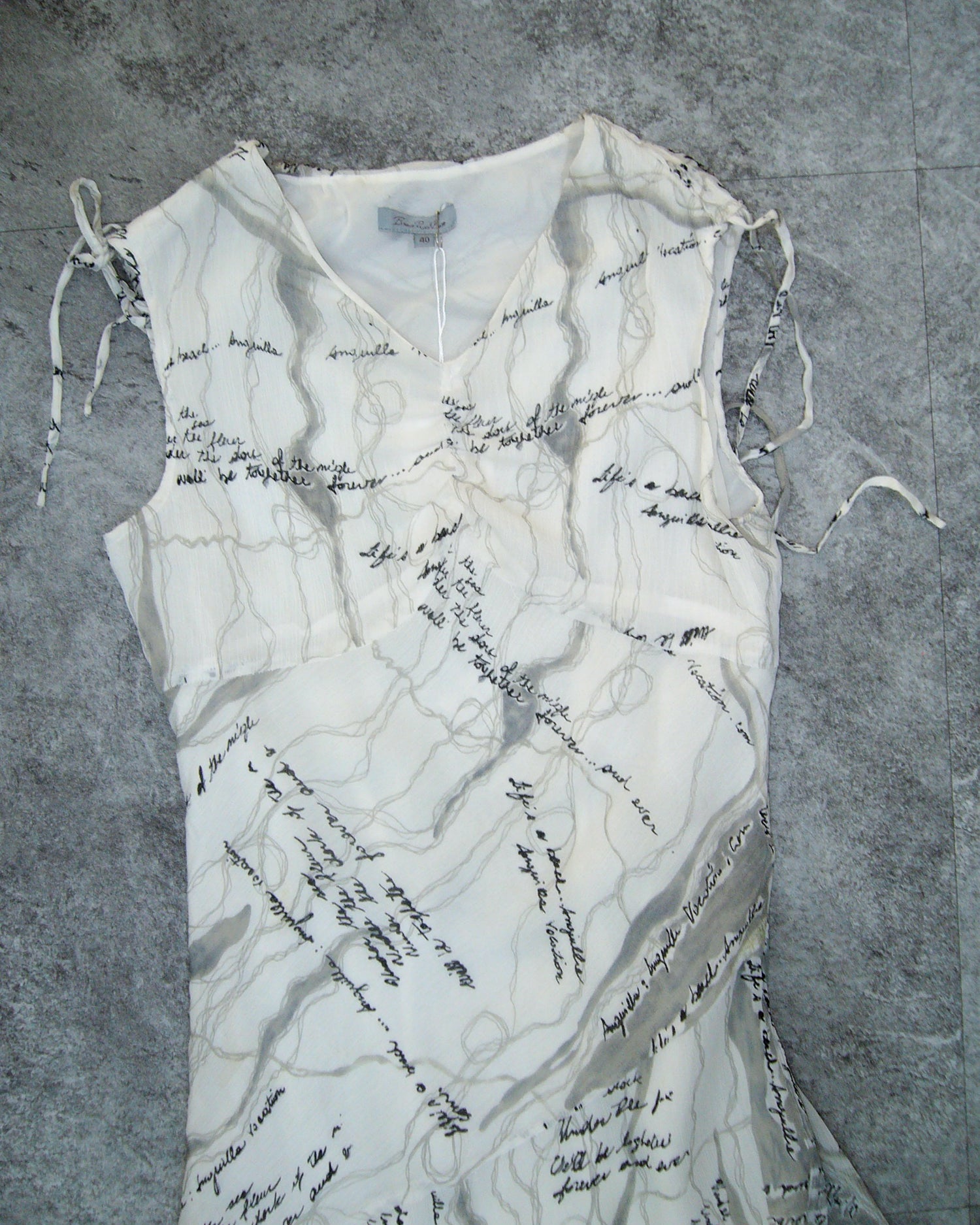 [Vintage] Lettering Flare Long Dress